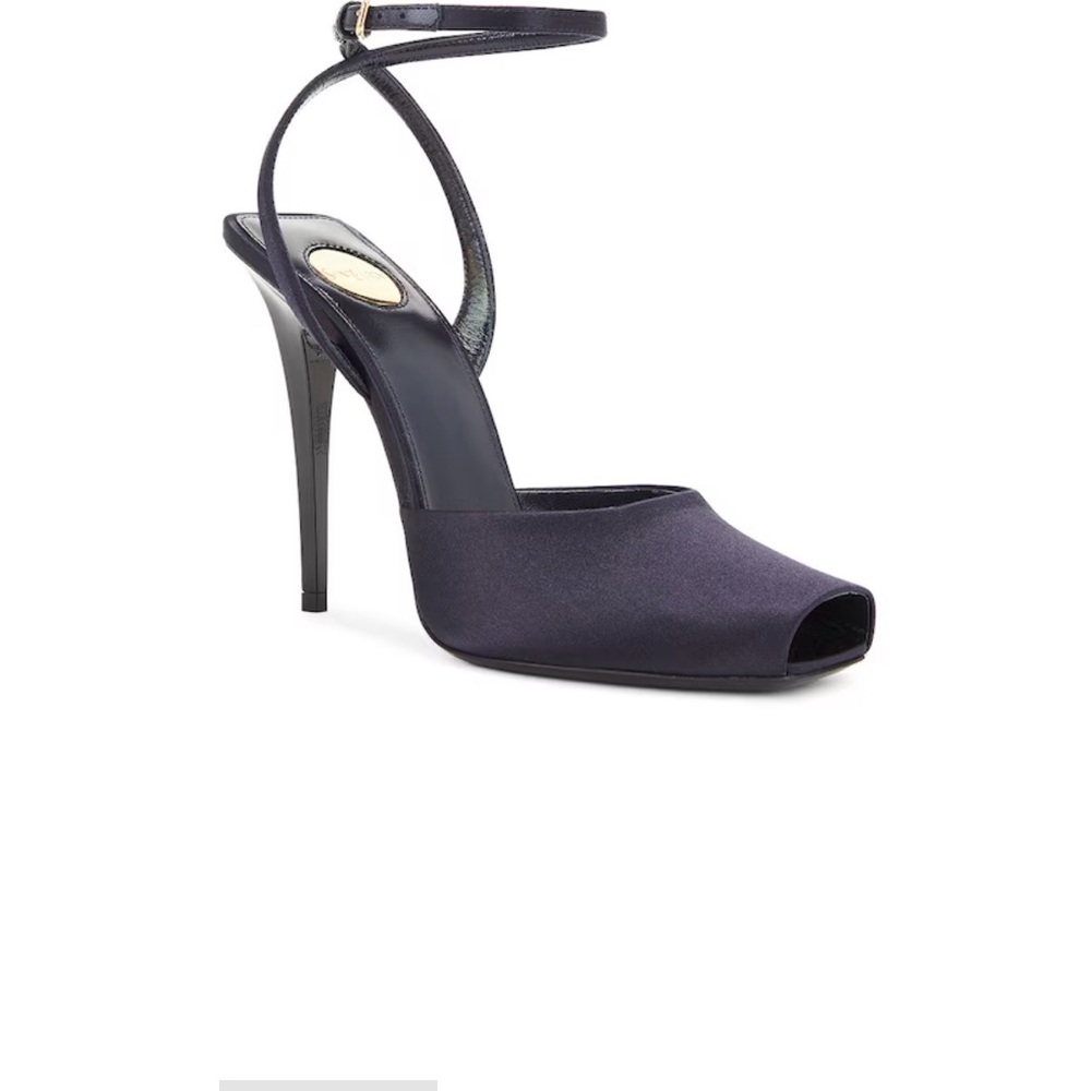 Yves Saint Laurent Dark Navy High Heel Sandals